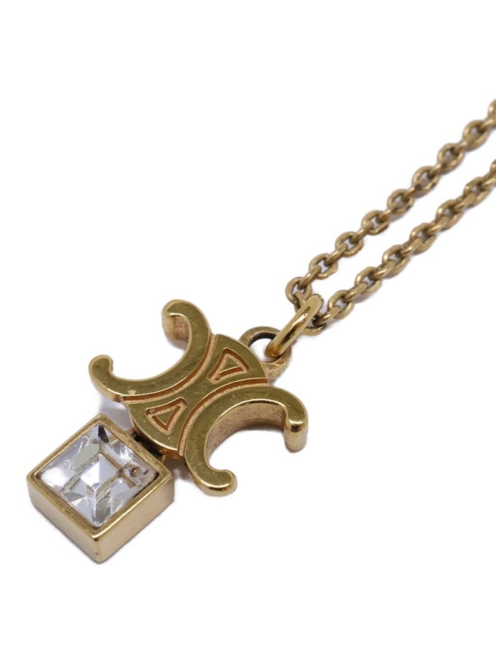 Celine Triomphe Twinkle Necklace Gold